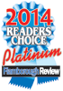 Flamborough Review 2014 Readers' Choice Platinum Award.