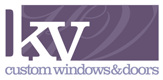 kv custom Windows & Doors logo.