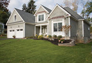 Picture of exterior residential house with siding.